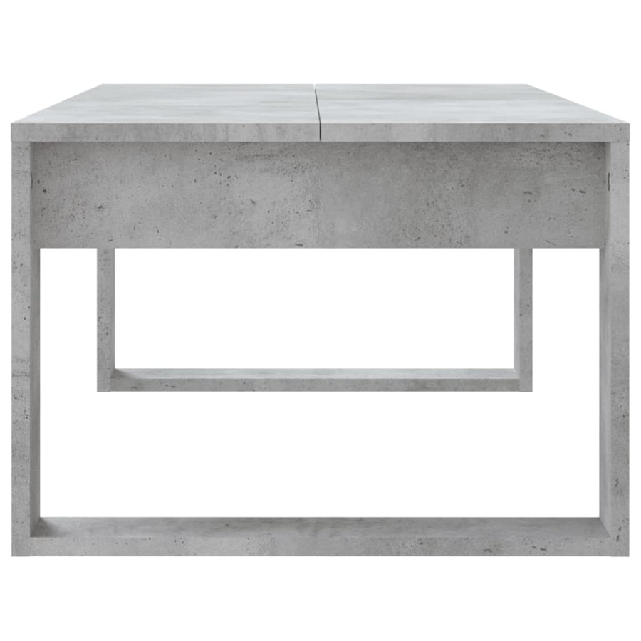 Salontafel 02X50X35 Cm Bewerkt Hout Betongrijs