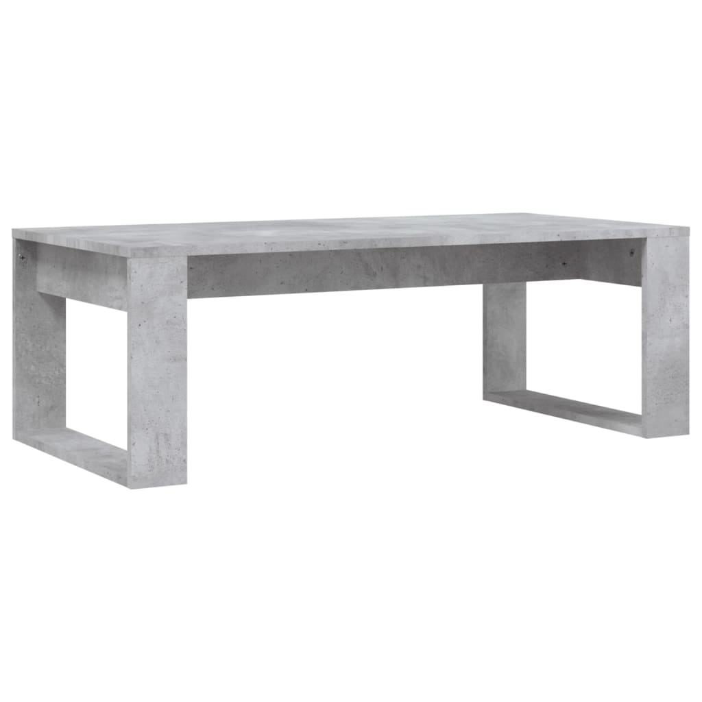 Salontafel 02X50X35 Cm Bewerkt Hout Betongrijs