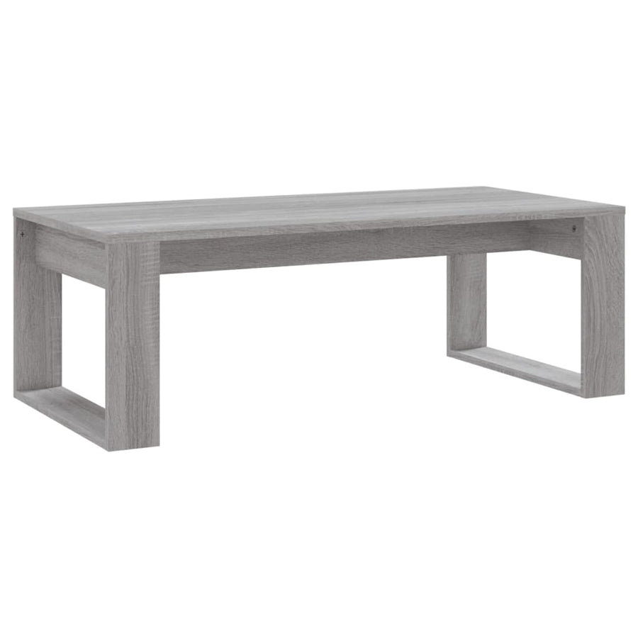 Salontafel 02X50X35 Cm Bewerkt Hout Eikenkleurig Grijs sonoma