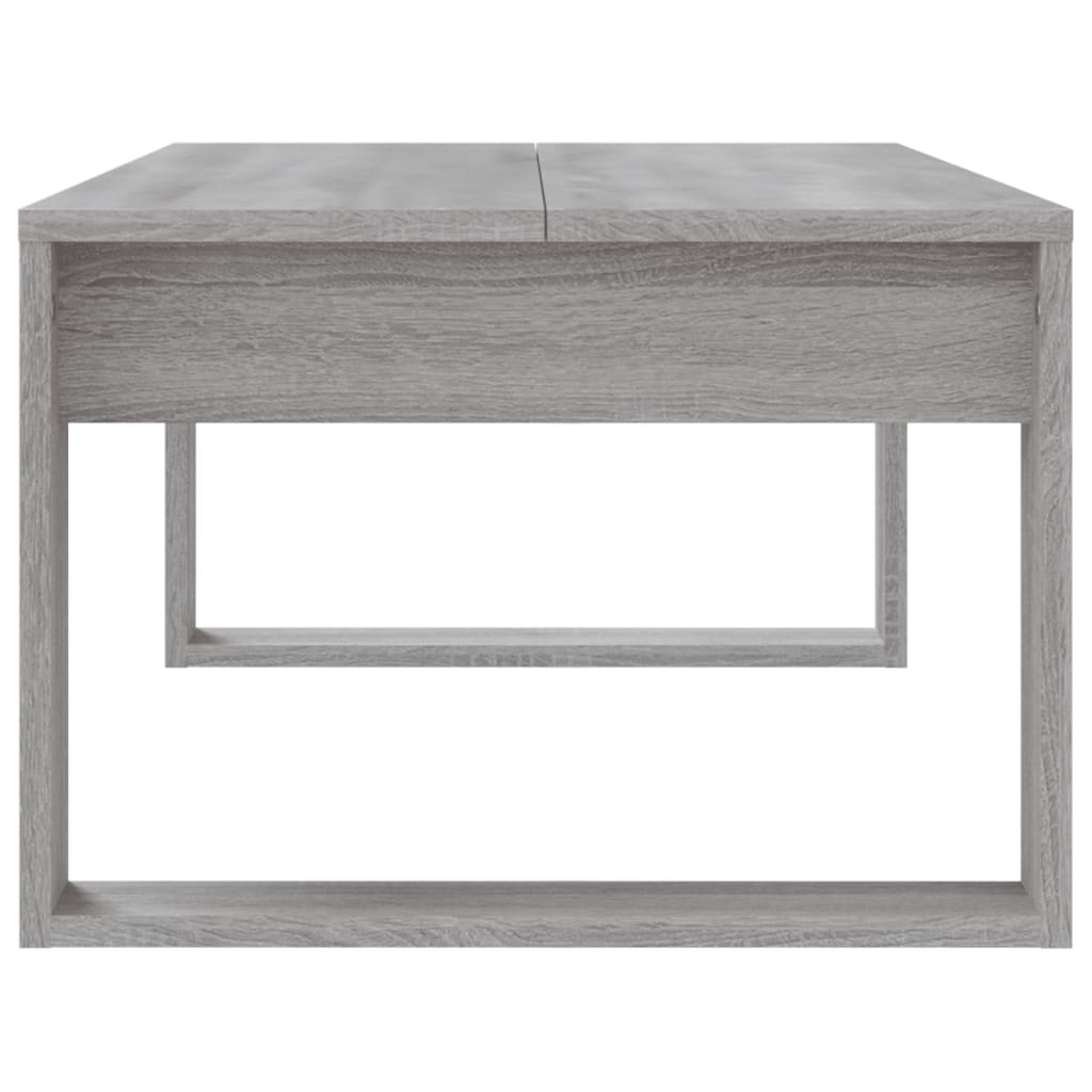 Salontafel 02X50X35 Cm Bewerkt Hout Eikenkleurig Grijs sonoma