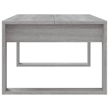 Salontafel 02X50X35 Cm Bewerkt Hout Eikenkleurig Grijs sonoma