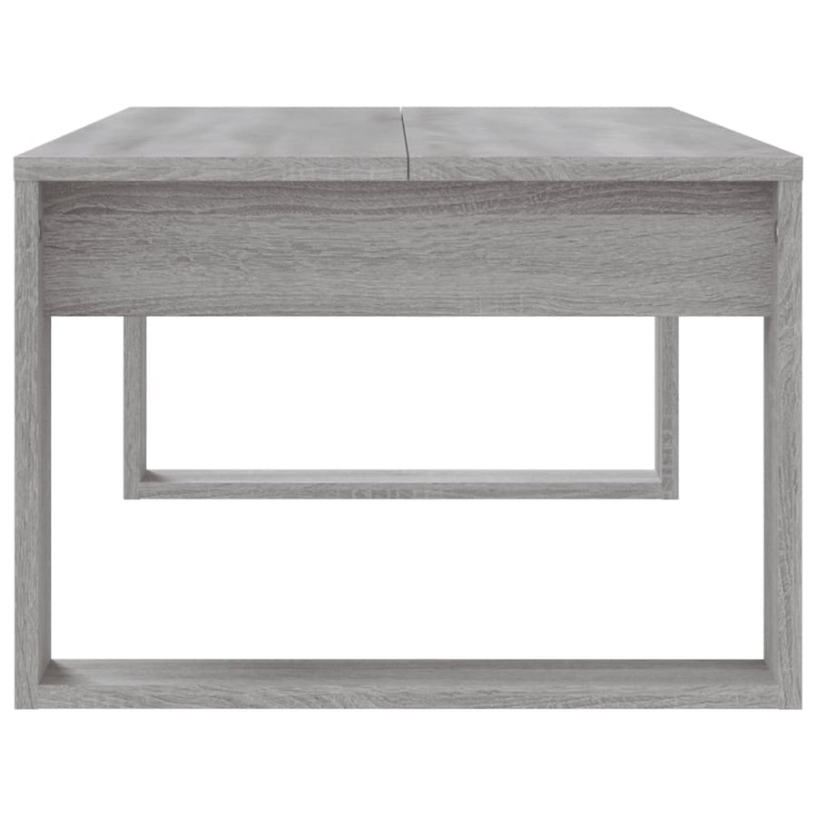 Salontafel 02X50X35 Cm Bewerkt Hout Eikenkleurig Grijs sonoma