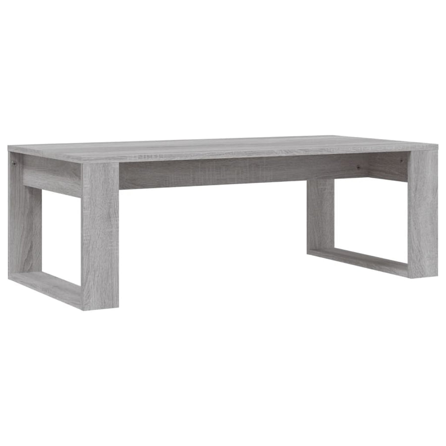 Salontafel 02X50X35 Cm Bewerkt Hout Eikenkleurig Grijs sonoma