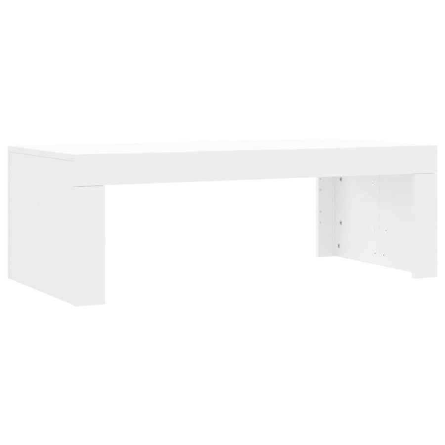 Salontafel 02X50X36 Cm Bewerkt Hout Wit
