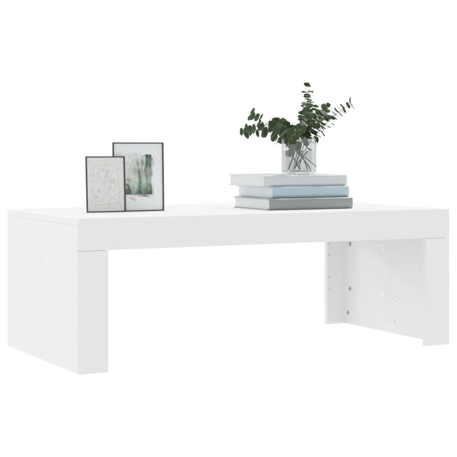 Salontafel 02X50X36 Cm Bewerkt Hout Wit