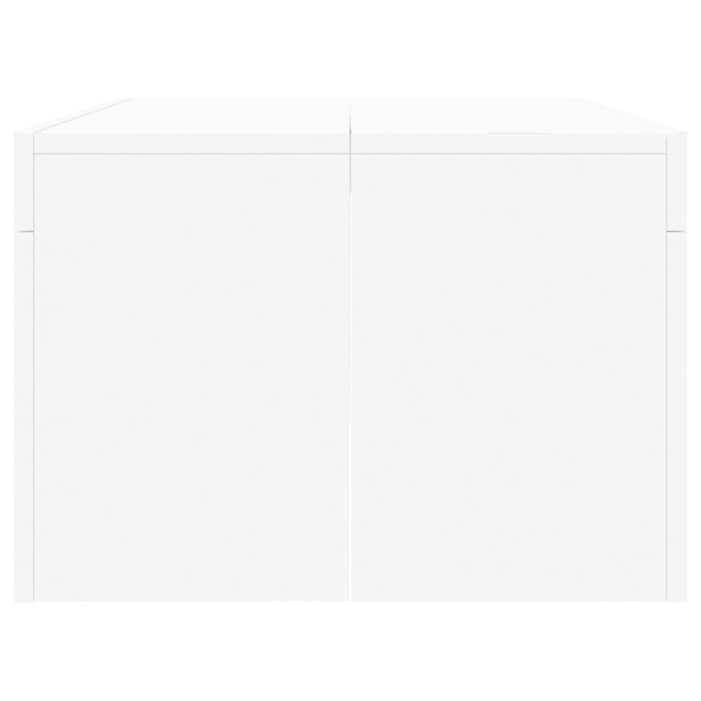 Salontafel 02X50X36 Cm Bewerkt Hout Wit