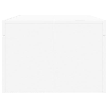 Salontafel 02X50X36 Cm Bewerkt Hout Wit