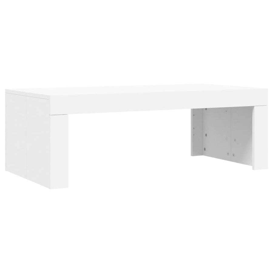 Salontafel 02X50X36 Cm Bewerkt Hout Wit