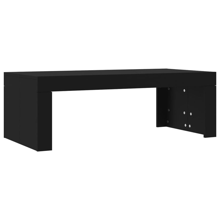 Salontafel 02X50X36 Cm Bewerkt Hout Zwart
