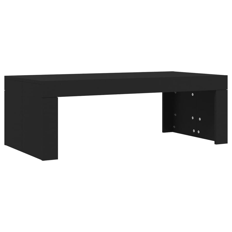 Salontafel 02X50X36 Cm Bewerkt Hout Zwart