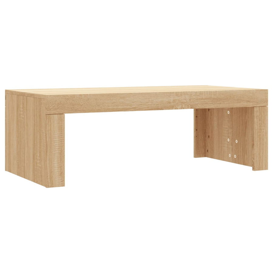 Salontafel 02X50X36 Cm Bewerkt Hout Kleurig Sonoma eiken