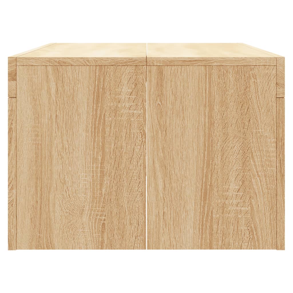 Salontafel 02X50X36 Cm Bewerkt Hout Kleurig Sonoma eiken