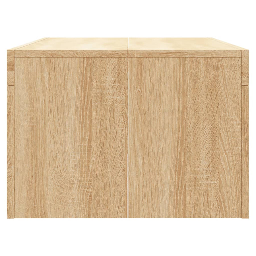 Salontafel 02X50X36 Cm Bewerkt Hout Kleurig Sonoma eiken