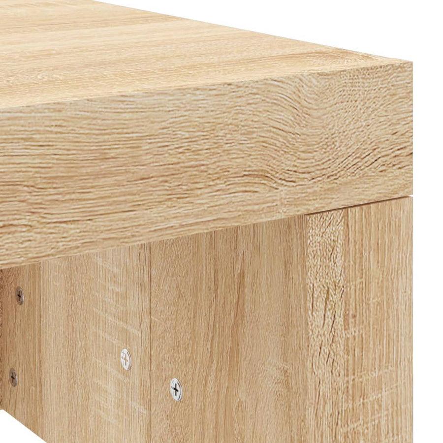 Salontafel 02X50X36 Cm Bewerkt Hout Kleurig Sonoma eiken