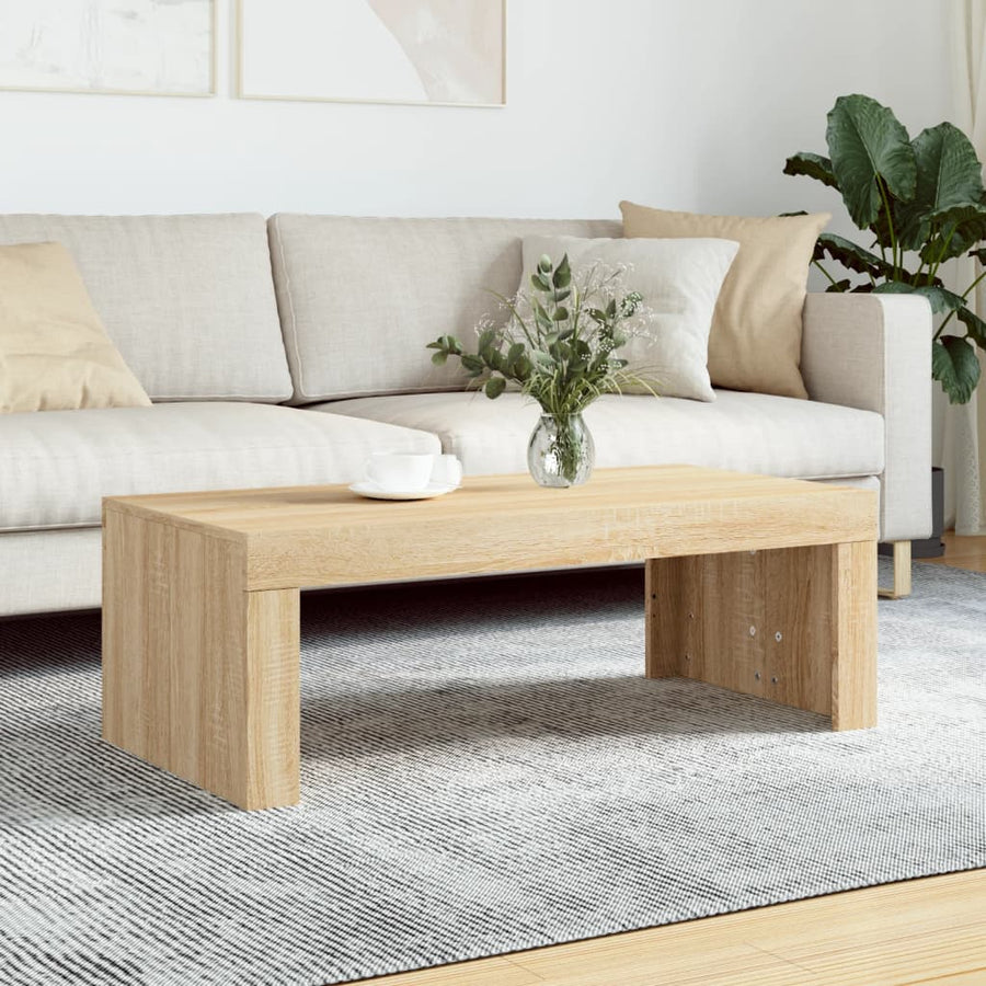 Salontafel 02X50X36 Cm Bewerkt Hout Kleurig Sonoma eiken
