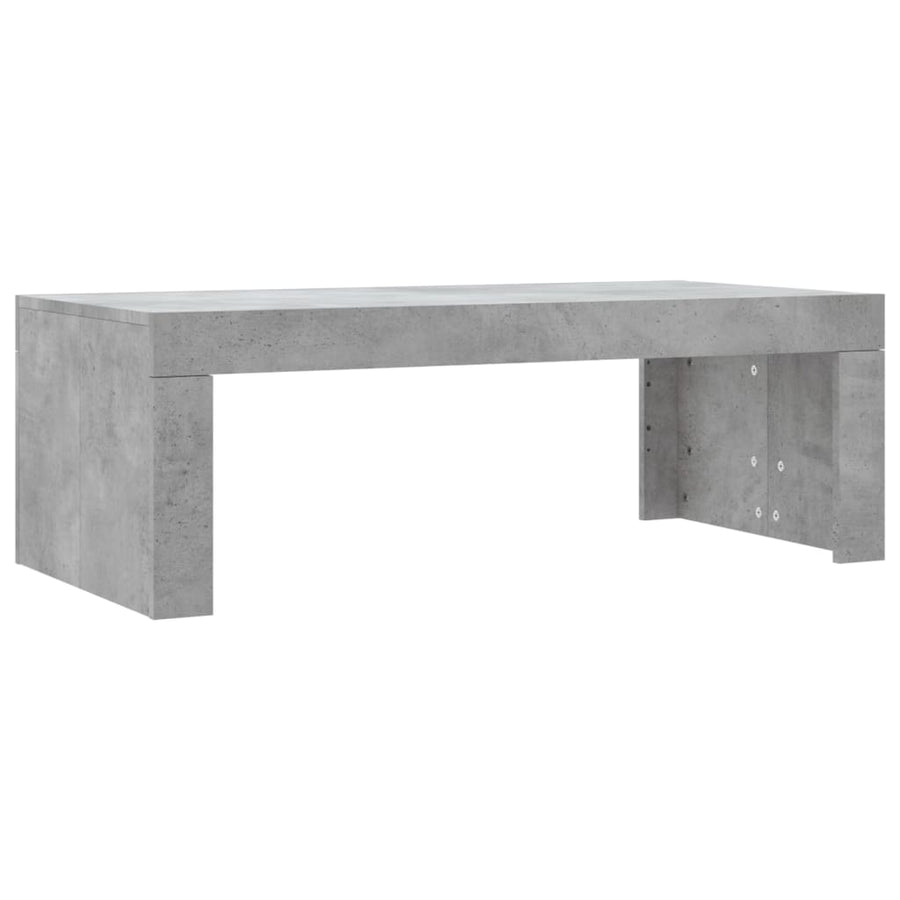 Salontafel 02X50X36 Cm Bewerkt Hout Betongrijs