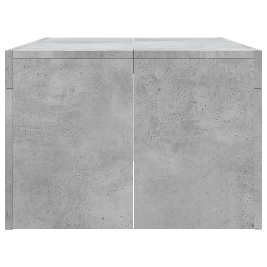 Salontafel 02X50X36 Cm Bewerkt Hout Betongrijs