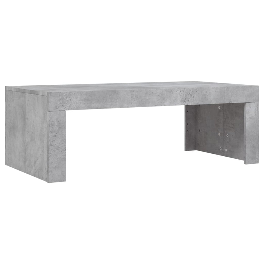 Salontafel 02X50X36 Cm Bewerkt Hout Betongrijs
