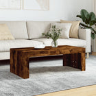 Coffee table 102x50x36 cm engineered wood smoked oak