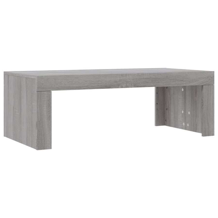 Salontafel 02X50X36 Cm Bewerkt Hout Eikenkleurig Grijs sonoma