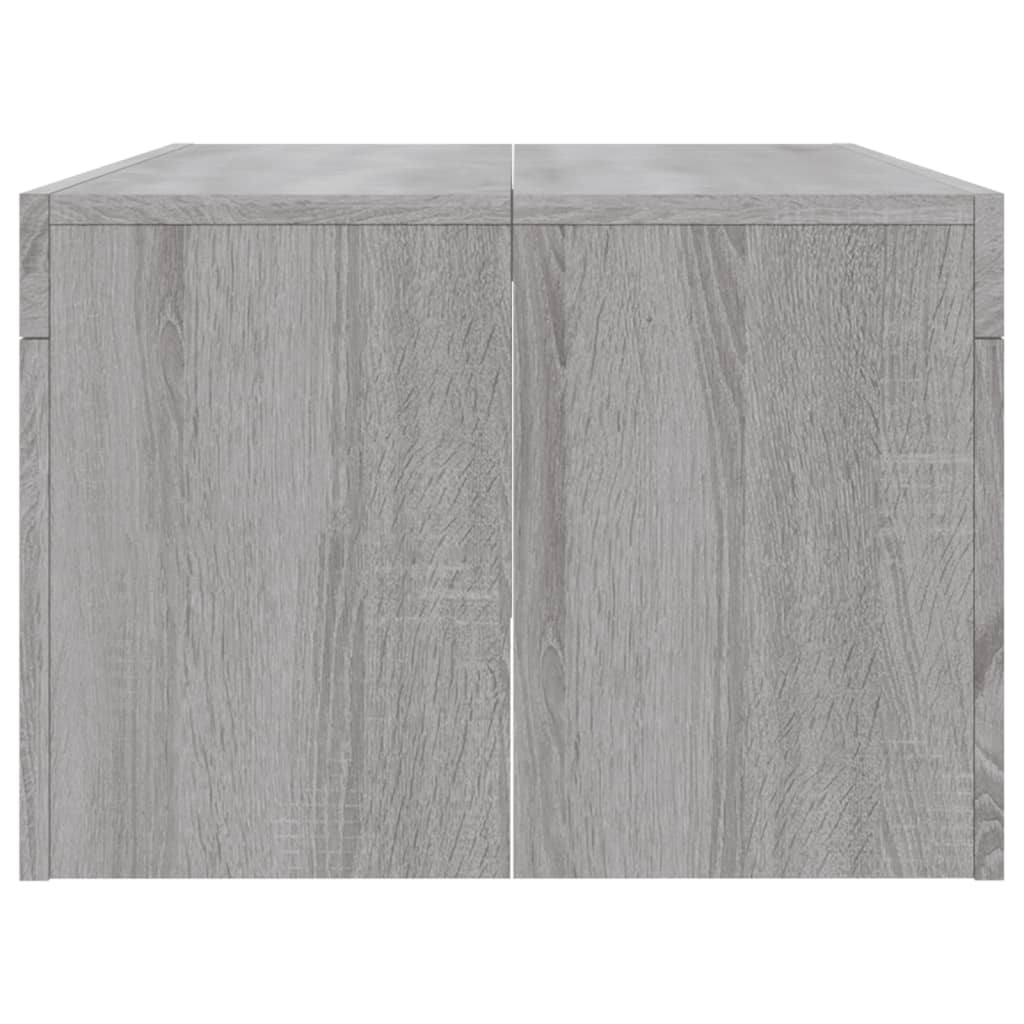 Salontafel 02X50X36 Cm Bewerkt Hout Eikenkleurig Grijs sonoma