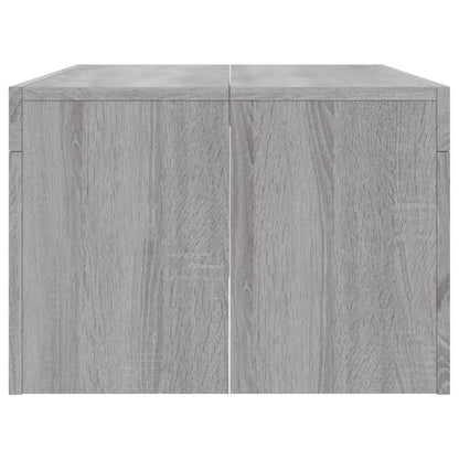 Salontafel 02X50X36 Cm Bewerkt Hout Eikenkleurig Grijs sonoma