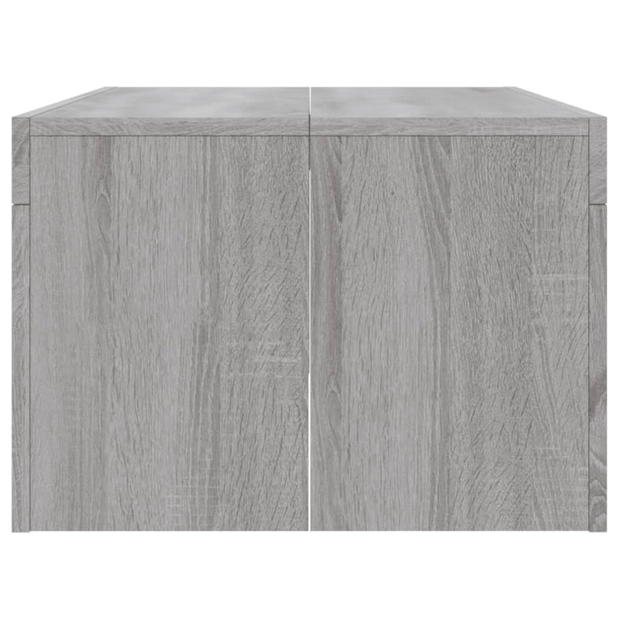 Salontafel 02X50X36 Cm Bewerkt Hout Eikenkleurig Grijs sonoma