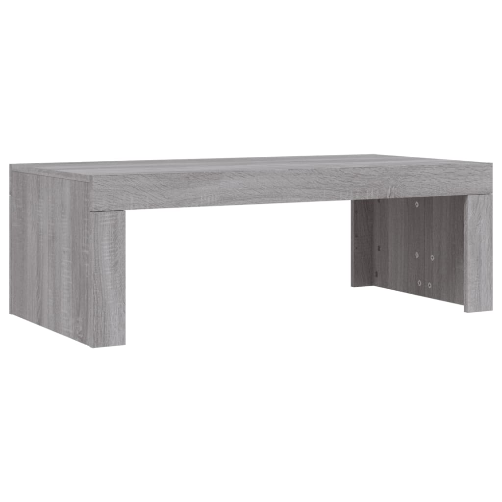 Salontafel 02X50X36 Cm Bewerkt Hout Eikenkleurig Grijs sonoma