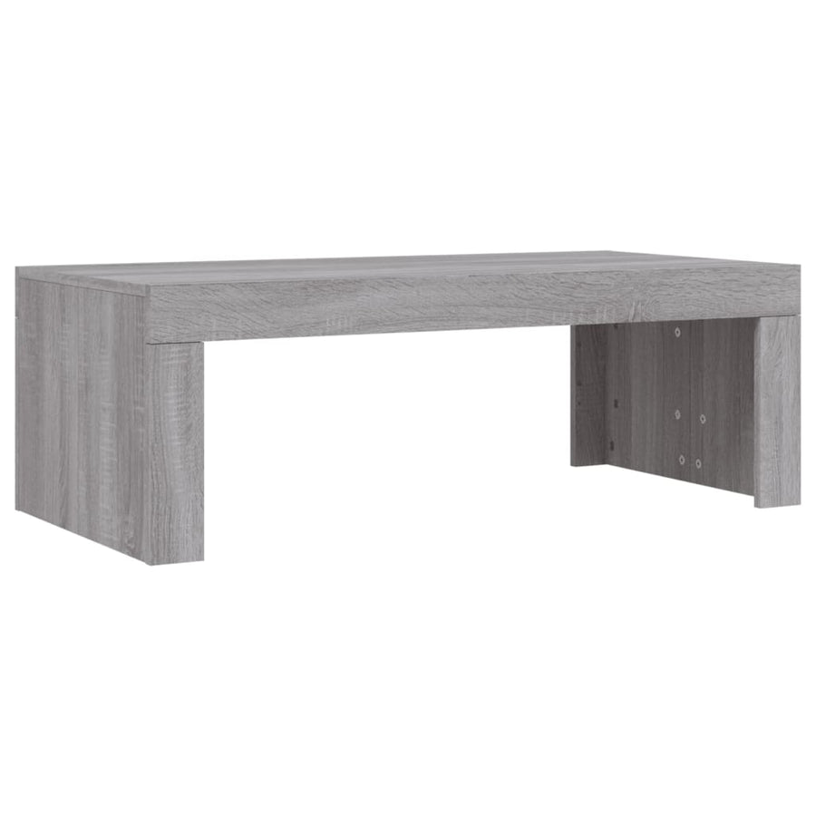 Salontafel 02X50X36 Cm Bewerkt Hout Eikenkleurig Grijs sonoma