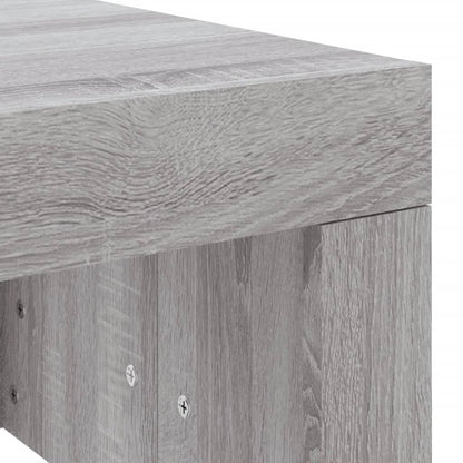 Salontafel 02X50X36 Cm Bewerkt Hout Eikenkleurig Grijs sonoma