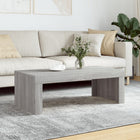 Coffee table 102x50x36 cm engineered wood grey Sonoma oak