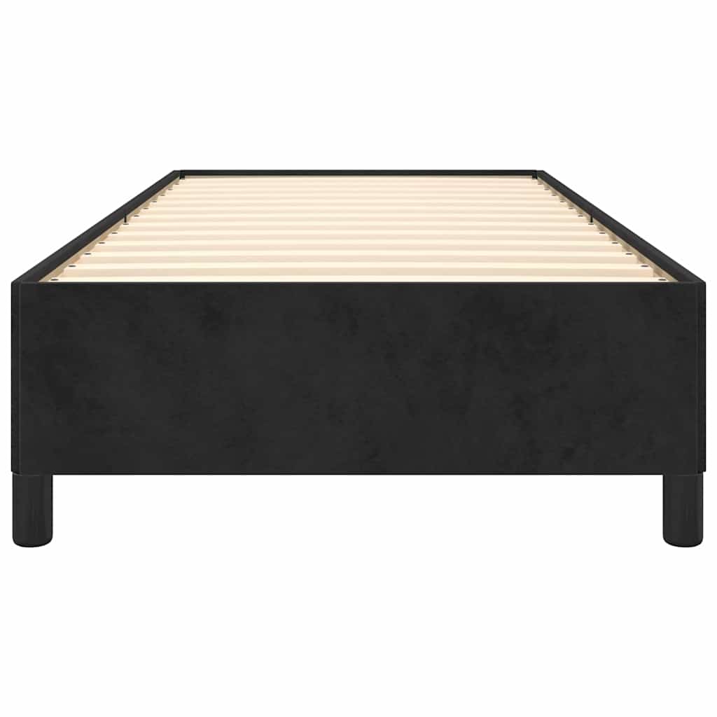 Bedframe zonder matras king eenpersoons maat fluweel zwart