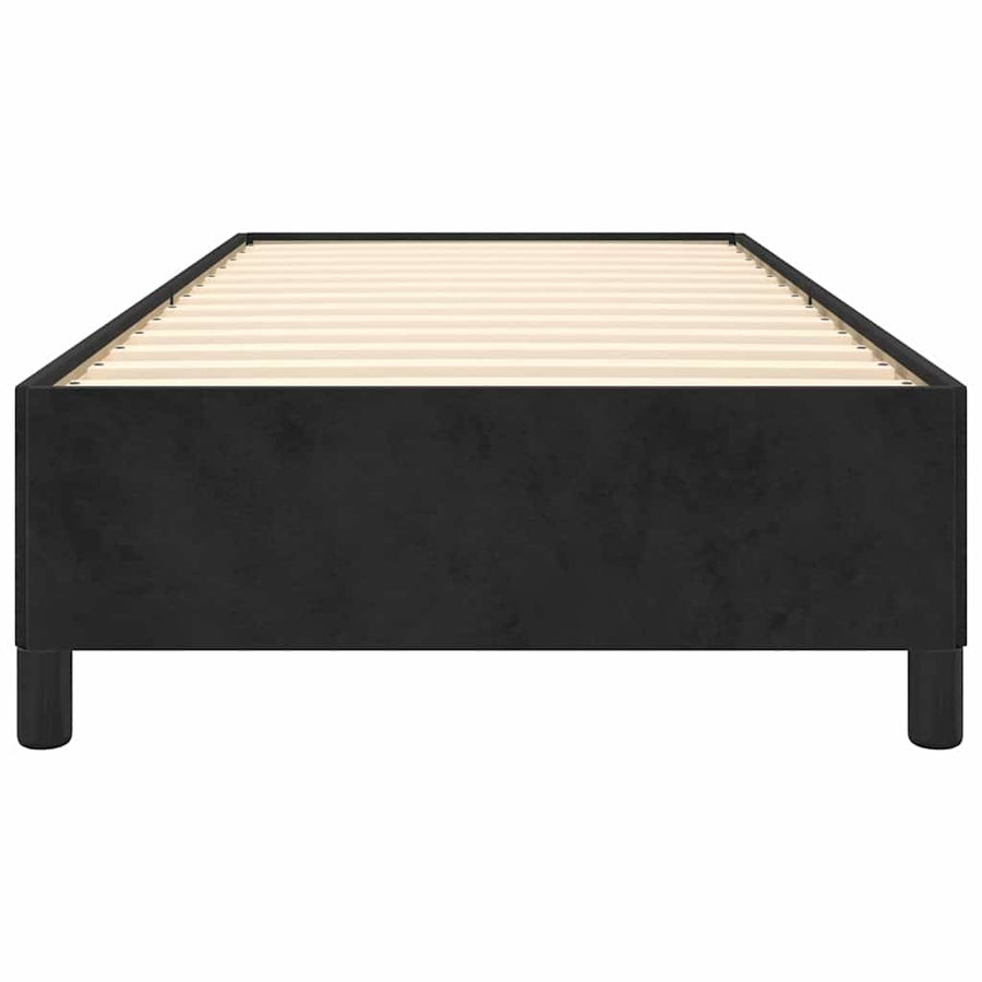 Bedframe zonder matras king eenpersoons maat fluweel zwart