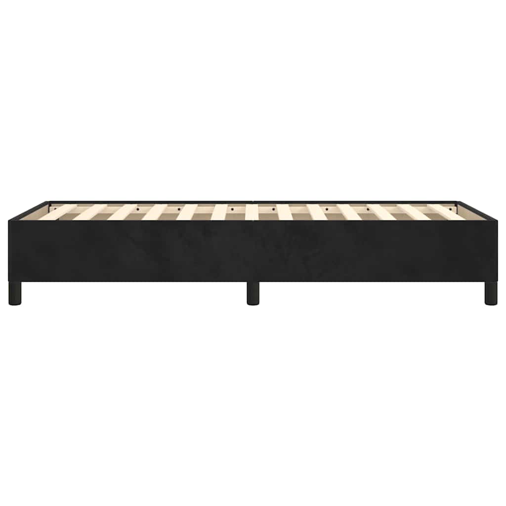 Bedframe zonder matras king eenpersoons maat fluweel zwart