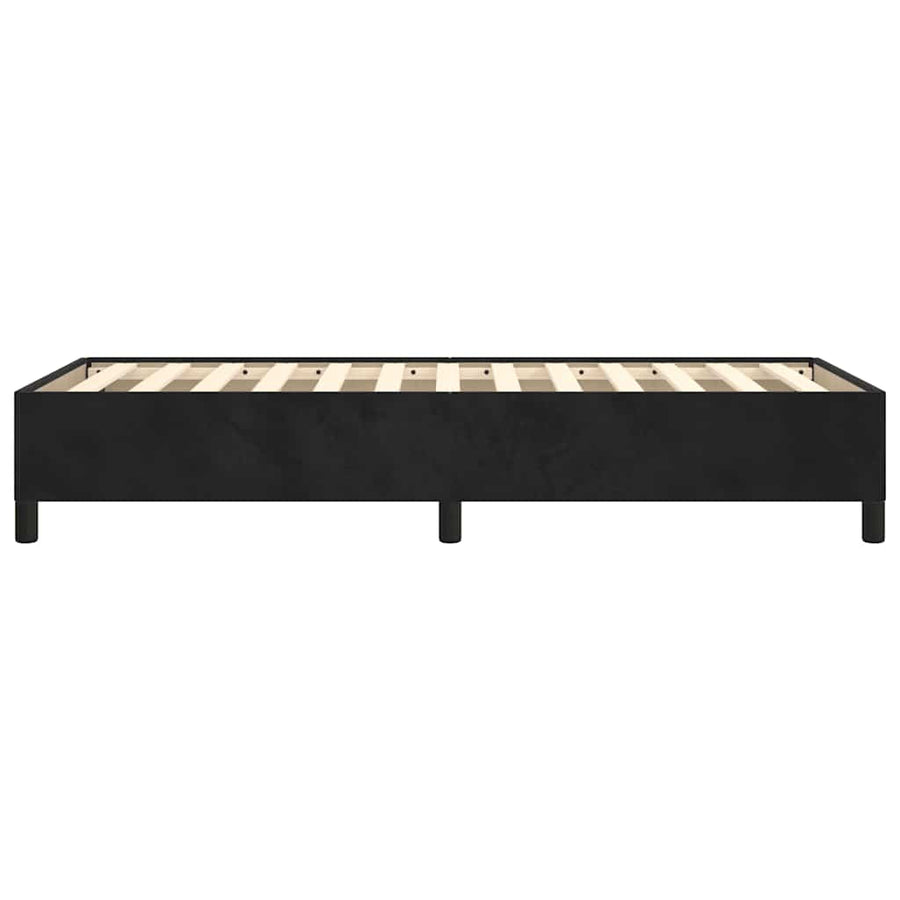 Bedframe zonder matras king eenpersoons maat fluweel zwart