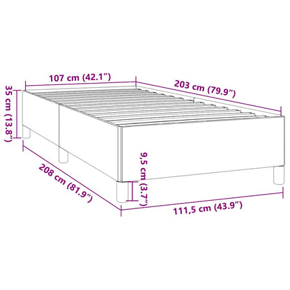 Bedframe zonder matras king eenpersoons maat fluweel zwart