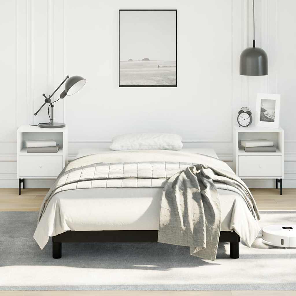Bedframe zonder matras king eenpersoons maat fluweel zwart