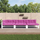 Palletkussens 7 st roze polyester 120x80 cm