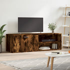 Tv-meubel 120x34x37 cm bewerkt hout gerookt eiken
