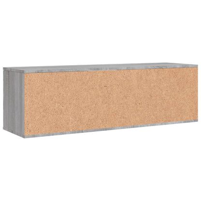 Tv-Meubel 120X34X37 Cm Bewerkt Hout Grijs Sonoma Eikenkleurig