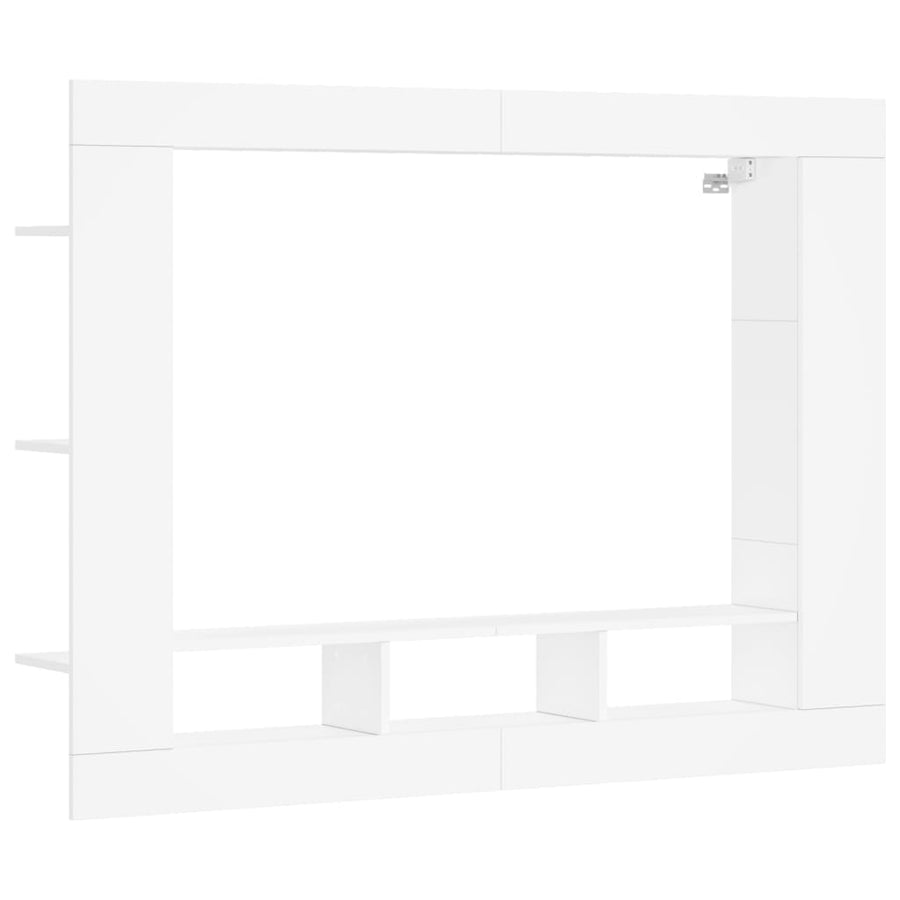 Tv-Meubel 152X22X113 Cm Bewerkt Hout Wit