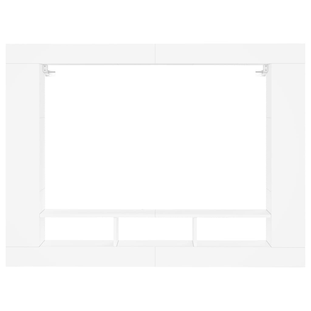 Tv-Meubel 152X22X113 Cm Bewerkt Hout Wit