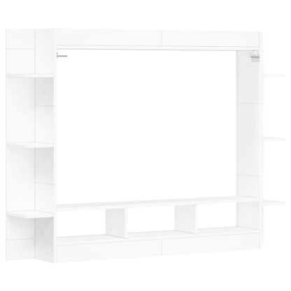 Tv-Meubel 152X22X113 Cm Bewerkt Hout Wit
