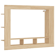 Tv-Meubel 152X22X113 Cm Bewerkt Hout Sonoma Eikenkleurig