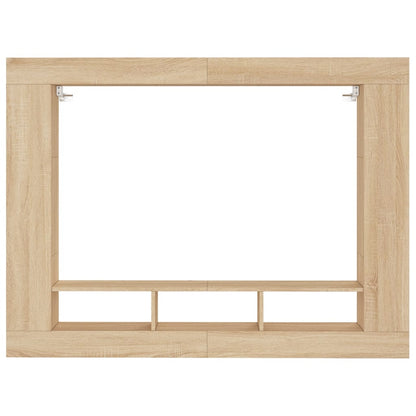 Tv-Meubel 152X22X113 Cm Bewerkt Hout Sonoma Eikenkleurig