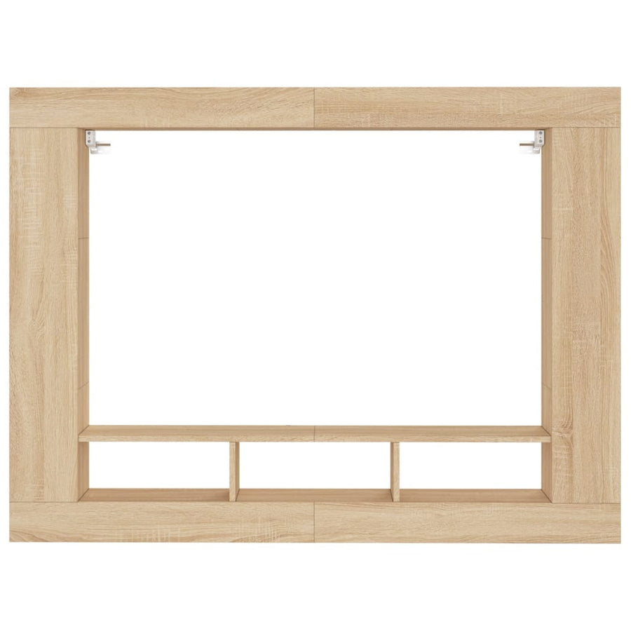 Tv-Meubel 152X22X113 Cm Bewerkt Hout Sonoma Eikenkleurig