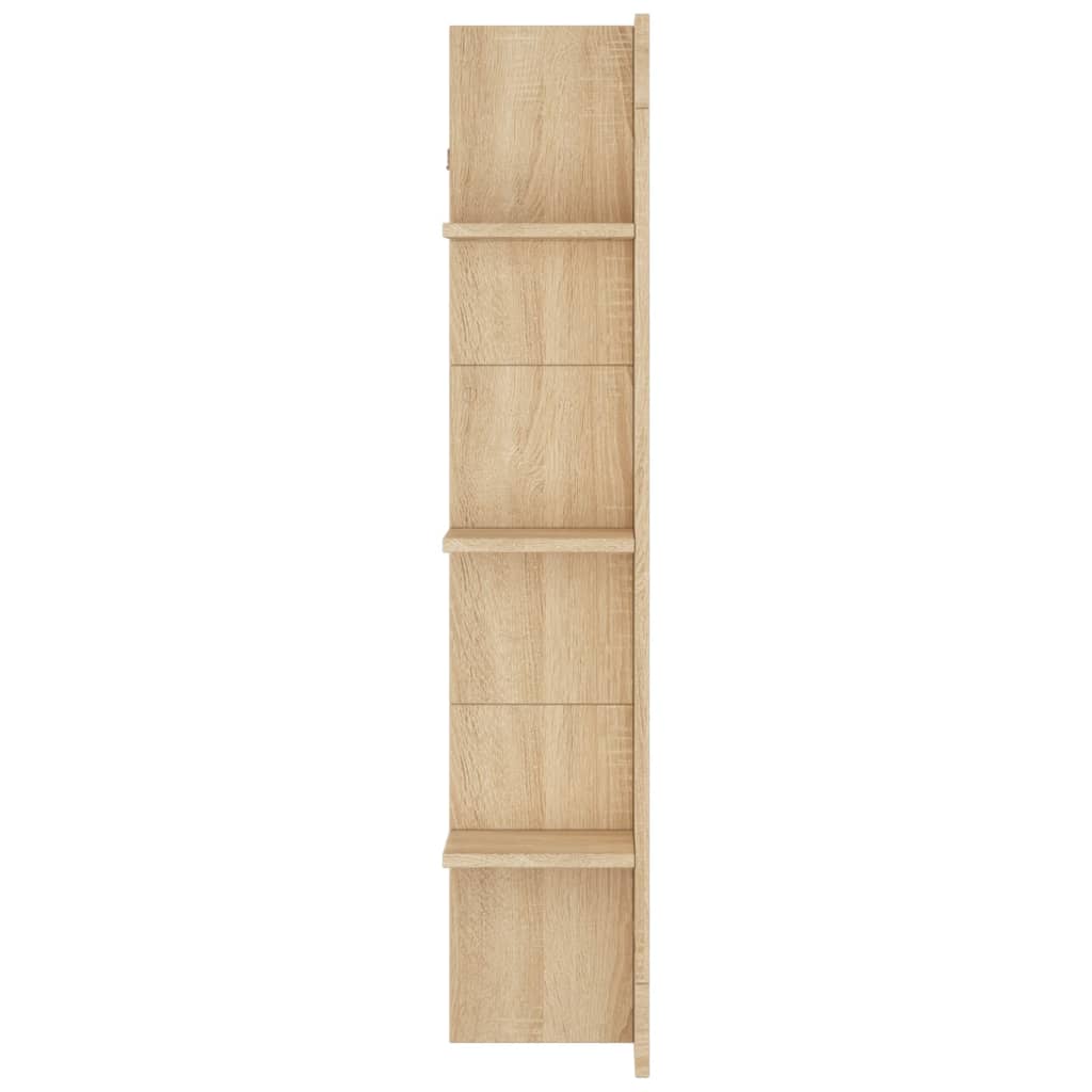 Tv-Meubel 152X22X113 Cm Bewerkt Hout Sonoma Eikenkleurig