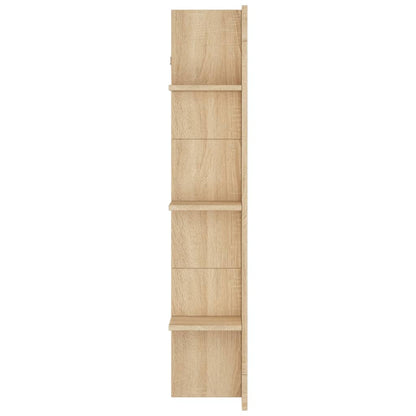 Tv-Meubel 152X22X113 Cm Bewerkt Hout Sonoma Eikenkleurig