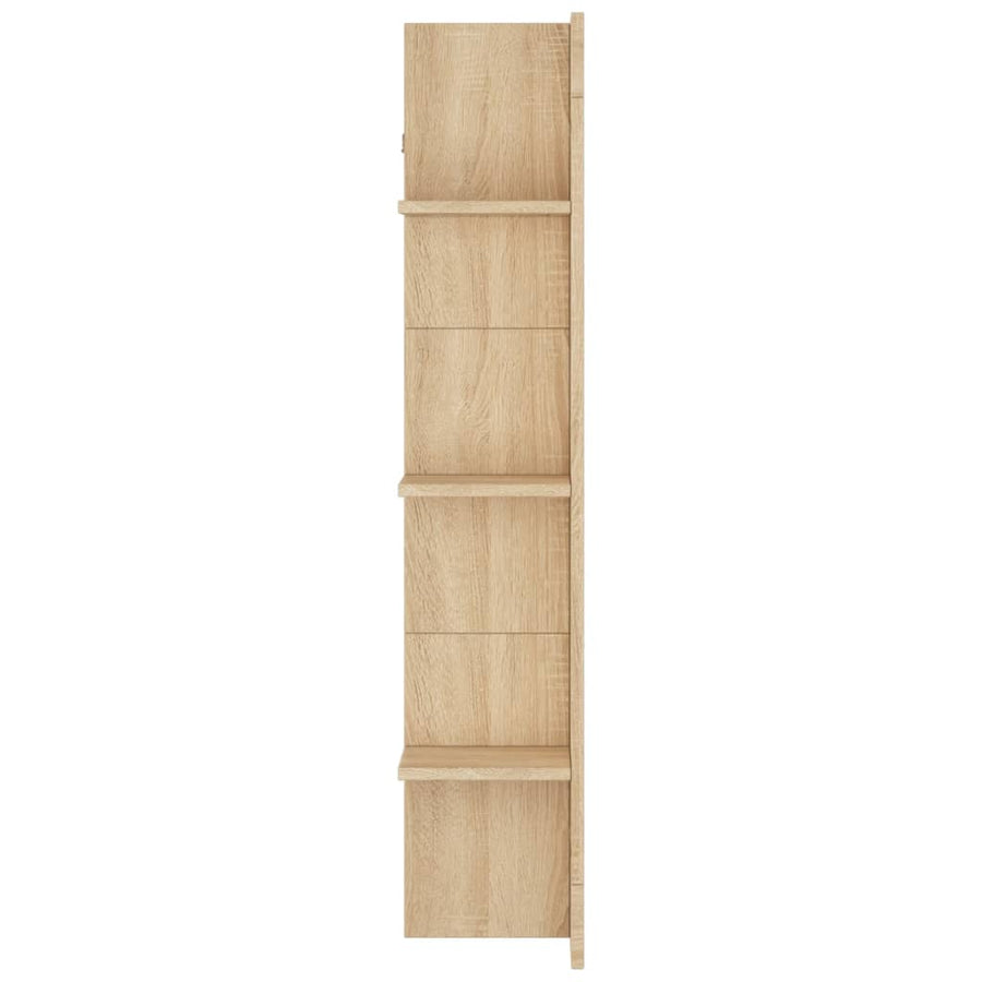 Tv-Meubel 152X22X113 Cm Bewerkt Hout Sonoma Eikenkleurig