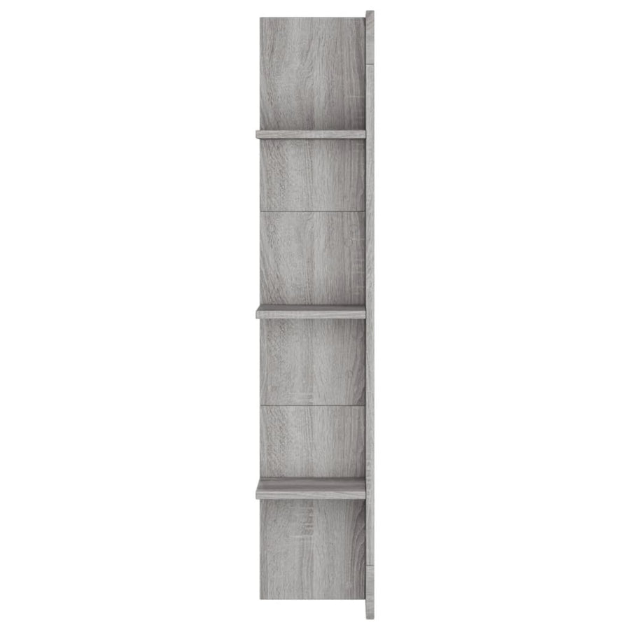 Tv-Meubel 152X22X113 Cm Bewerkt Hout Grijs Sonoma Eikenkleurig